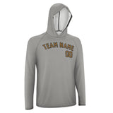 Custom Gray Khaki UV-Hoodie