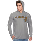 Custom Gray Khaki UV-Hoodie
