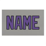 Custom Gray Light Purple Beach Towel