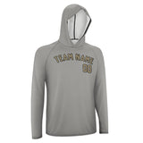 Custom Gray Light Khaki UV-Hoodie