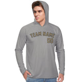 Custom Gray Light Khaki UV-Hoodie