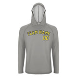 Custom Gray Light Yellow UV-Hoodie