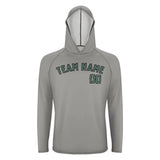 Custom Gray Blue Green UV-Hoodie