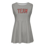 Custom Gray Copper Rose Cheerleader Dress