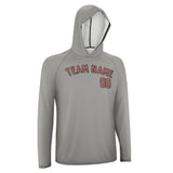 Custom Gray Copper Rose UV-Hoodie