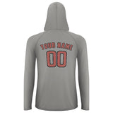 Custom Gray Copper Rose UV-Hoodie