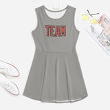 Custom Gray Copper Rose Cheerleader Dress