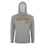 Custom Gray Gold UV-Hoodie
