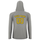 Custom Gray Gold UV-Hoodie