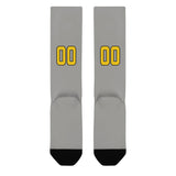 Custom Gray Gold Knee-High Sock