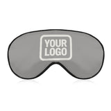 Custom Gray White Sleep Mask
