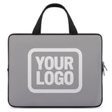 Custom Gray White Laptop Bag