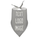 Custom Gray White Pet Scarf