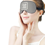 Custom Gray White Sleep Mask