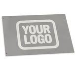 Custom Gray White Flag