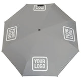 Custom Gray White Automatic Umbrella