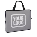 Custom Gray White Laptop Bag