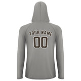 Custom Gray Brown UV-Hoodie