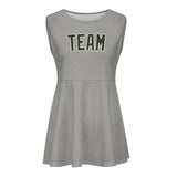 Custom Gray Olive Cheerleader Dress