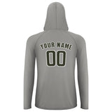 Custom Gray Olive UV-Hoodie