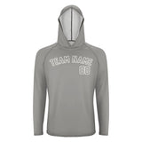 Custom Gray Gray UV-Hoodie