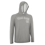Custom Gray Gray UV-Hoodie
