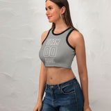Custom Gray Gray Sleeveless Tank Top