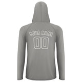 Custom Gray Gray UV-Hoodie