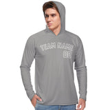 Custom Gray Gray UV-Hoodie