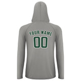 Custom Gray Green UV-Hoodie