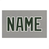 Custom Gray Dark Green Beach Towel