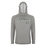 Custom Gray Dark Green UV-Hoodie