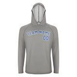 Custom Gray Sky Blue UV-Hoodie