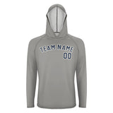 Custom Gray Blue UV-Hoodie
