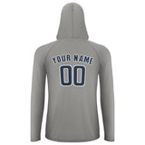 Custom Gray Blue UV-Hoodie