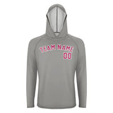 Custom Gray Pink UV-Hoodie