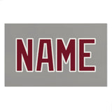 Custom Gray Crimson Red Beach Towel