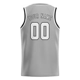 Custom Gray & White Colors Design Sports Basketball Jersey