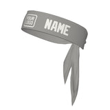 Custom Gray White Headband