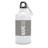 Custom Gray White Sports Bottle