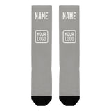 Custom Gray White Knee-High Sock