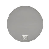 Custom Gray White Round Table Cloth
