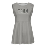 Custom Gray Dark Grey Cheerleader Dress