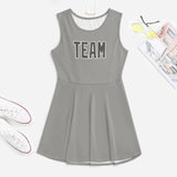 Custom Gray Dark Grey Cheerleader Dress