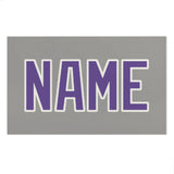 Custom Gray Light Purple Beach Towel