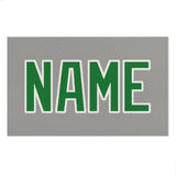 Custom Gray Emerald Green Beach Towel