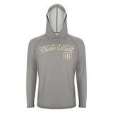 Custom Gray Light Khaki UV-Hoodie