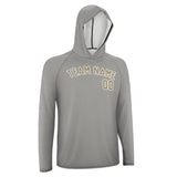 Custom Gray Light Khaki UV-Hoodie