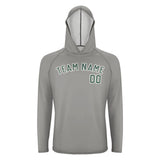 Custom Gray Blue Green UV-Hoodie