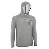 Custom Gray Blue Green UV-Hoodie